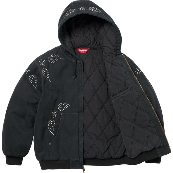 Supreme Paisley Studded Work Jacket - Black (front)