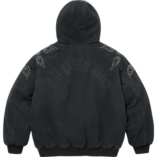 Supreme Paisley Studded Work Jacket - Black (front)
