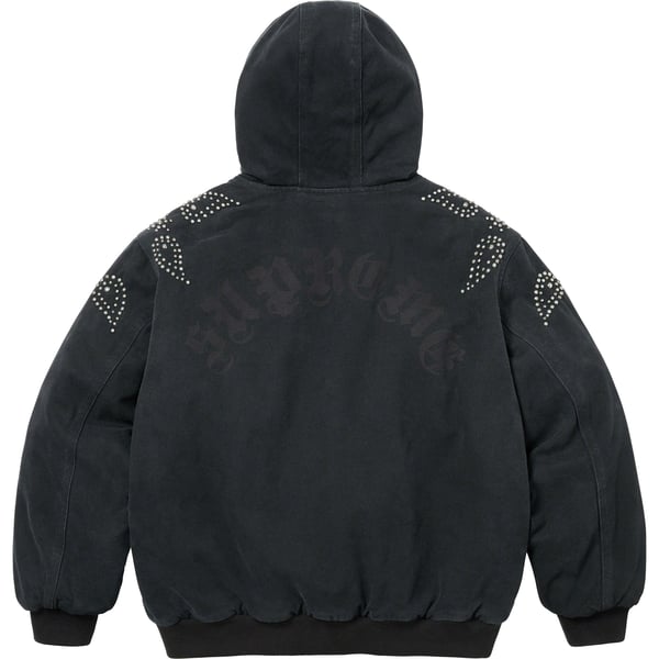 Supreme Paisley Studded Work Jacket - Black (front)