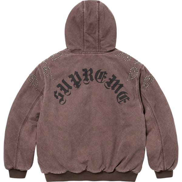 Supreme Paisley Studded Work Jacket - Brown (front)