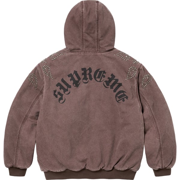 Supreme Paisley Studded Work Jacket - Brown (front)