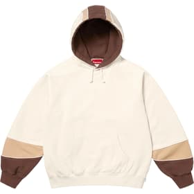 Supreme Paneled Hooded Sweatshirt Natural