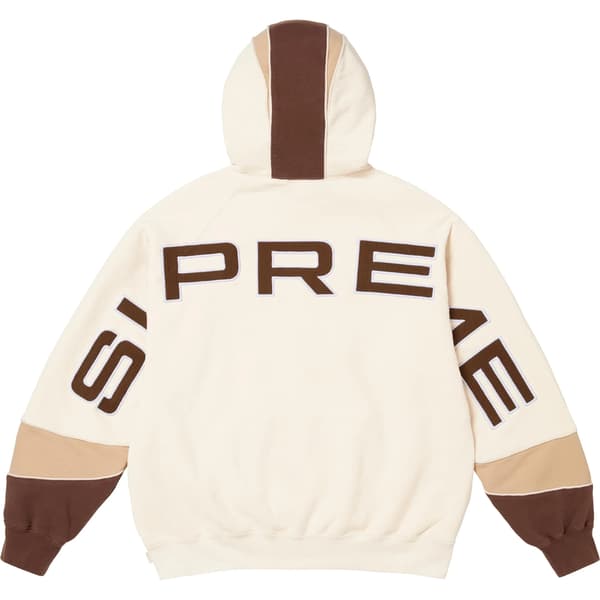 Supreme Paneled Hooded Sweatshirt - Natural (front)