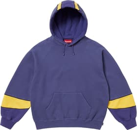 Supreme Paneled Hooded Sweatshirt Washed Navy