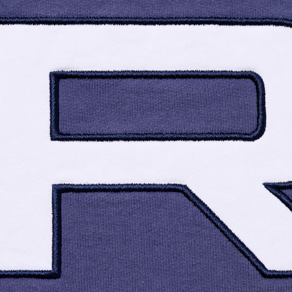 Supreme Paneled Hooded Sweatshirt - Washed Navy (front)