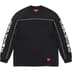 Supreme Paneled Piping L/S Top - Black (front)