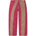 Supreme Paneled Stripe Baggy Jean - Red (front)