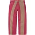 Supreme Paneled Stripe Baggy Jean - Red (front)