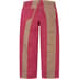 Supreme Paneled Stripe Baggy Jean - Red (front)