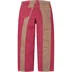 Supreme Paneled Stripe Baggy Jean - Red (front)