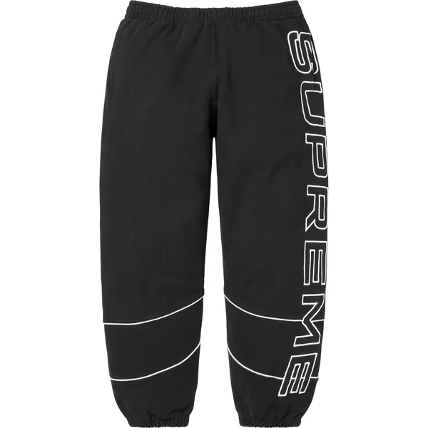 Supreme Paneled Sweatpant - Black (front)