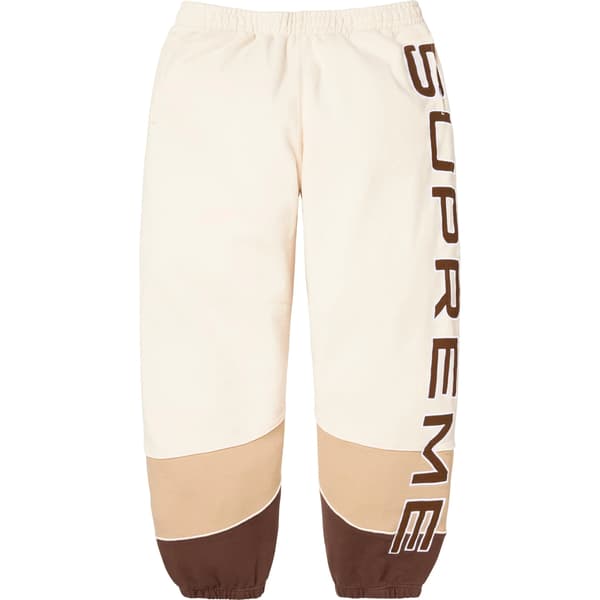 Supreme Paneled Sweatpant - Natural (front)