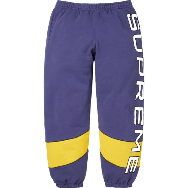 Supreme Paneled Sweatpant - Washed Navy (front)