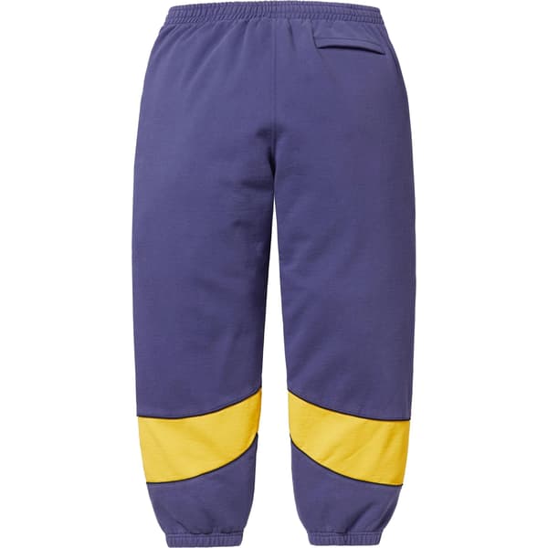 Supreme Paneled Sweatpant - Washed Navy (front)