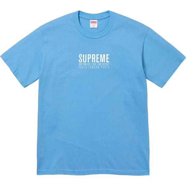 Supreme Paris Tee - Bright Blue (front)