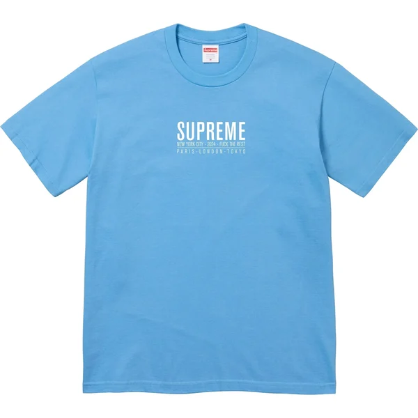 Supreme Paris Tee - Bright Blue (front)