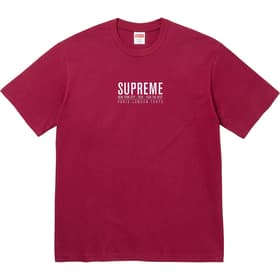 Supreme Paris Tee Cardinal