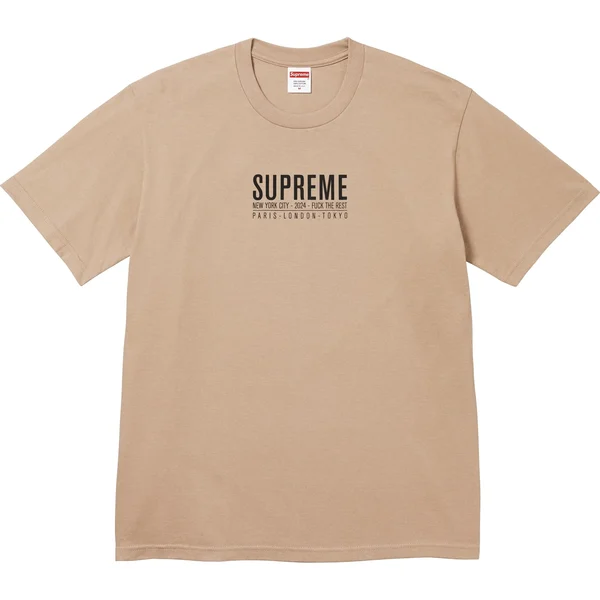 Supreme Paris Tee - Khaki (front)