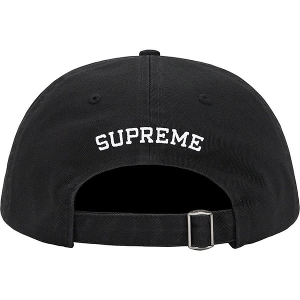 Supreme $ Patch 6-Panel - Black (front)