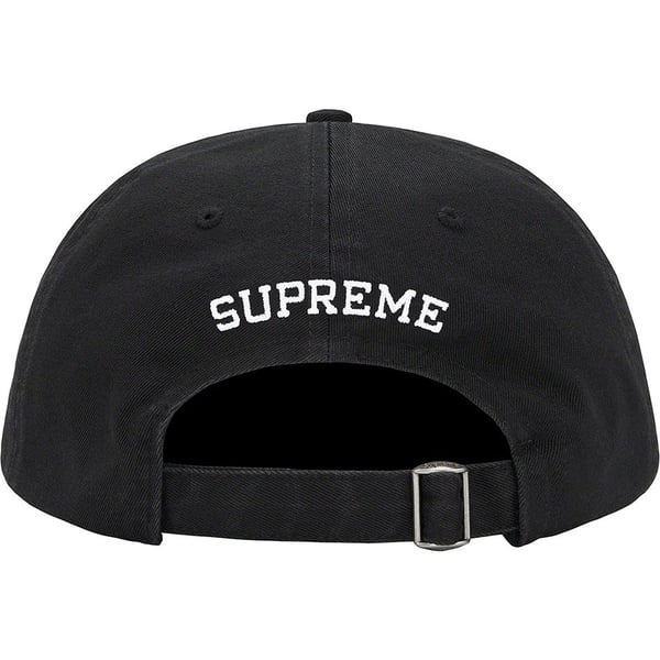 Supreme $ Patch 6-Panel - Black (front)