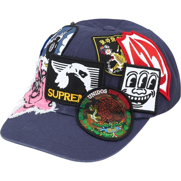 Supreme Patches 6-Panel - Navy (front)
