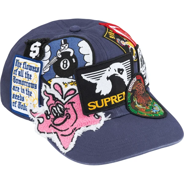Supreme Patches 6-Panel - Navy (front)