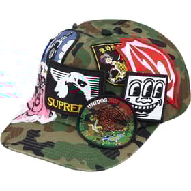 Supreme Patches 6-Panel Olive Camo