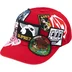 Supreme Patches 6-Panel - Red (front)
