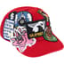 Supreme Patches 6-Panel - Red (front)