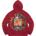 Supreme Patches Spiral Hooded Sweatshirt - Cardinal (front)