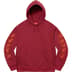 Supreme Patches Spiral Hooded Sweatshirt - Cardinal (front)