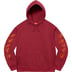 Supreme Patches Spiral Hooded Sweatshirt - Cardinal (front)