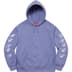 Supreme Patches Spiral Hooded Sweatshirt - Light Purple (front)