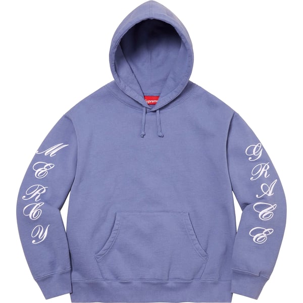 Supreme Patches Spiral Hooded Sweatshirt - Light Purple (front)