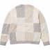 Supreme Patchwork Cable Knit Cardigan - Ivory (front)