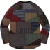 Supreme Patchwork Jacquard L/S Top - Black (front)