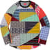 Supreme Patchwork Jacquard L/S Top - Multicolor (front)