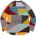 Supreme Patchwork Jacquard L/S Top - Multicolor (front)