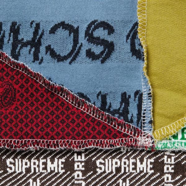 Supreme Patchwork Jacquard L/S Top - Multicolor (front)