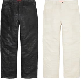 Supreme Patchwork Leather 5-Pocket Jean