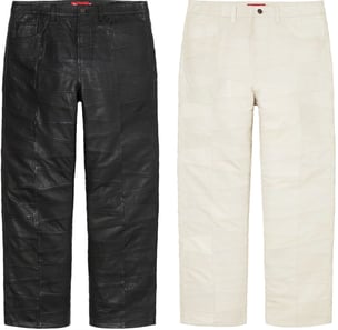 Supreme Patchwork Leather 5-Pocket Jean