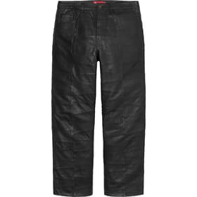 Supreme Patchwork Leather 5-Pocket Jean Black