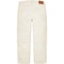 Supreme Patchwork Leather 5-Pocket Jean - White (front)