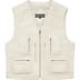 Supreme Patchwork Leather Cargo Vest - White (front)