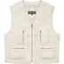 Supreme Patchwork Leather Cargo Vest - White (front)