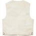 Supreme Patchwork Leather Cargo Vest - White (front)
