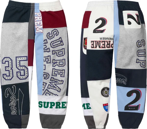 Supreme Patchwork Sweatpant - Product Image