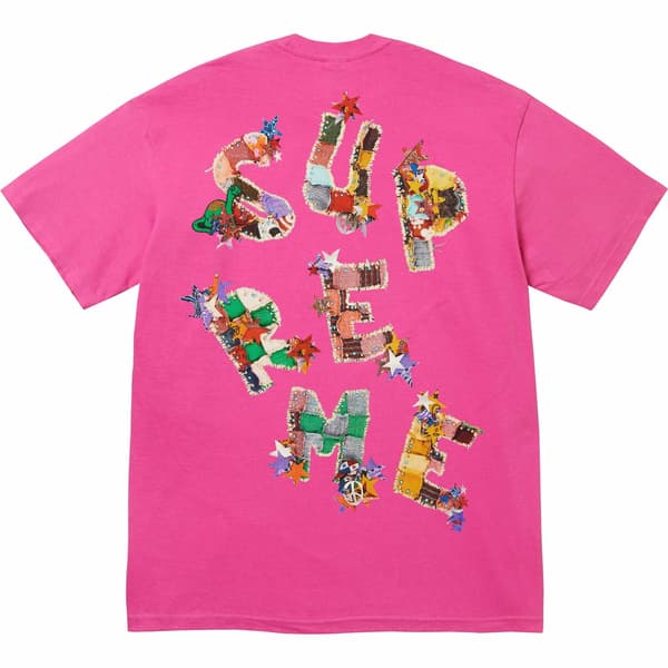 Supreme Patchwork Tee - Fuchsia (front)