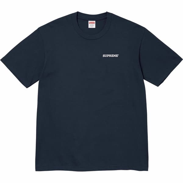Supreme Patchwork Tee - Navy (front)