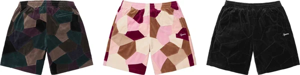 Supreme Patchwork Velour Short - Product Image